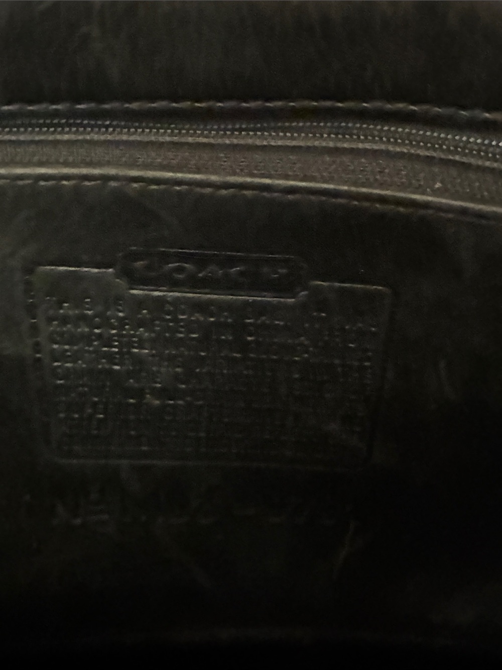 Vintage Coach Leather Backpack Broken Zipper please read! - Picture 8 of 11